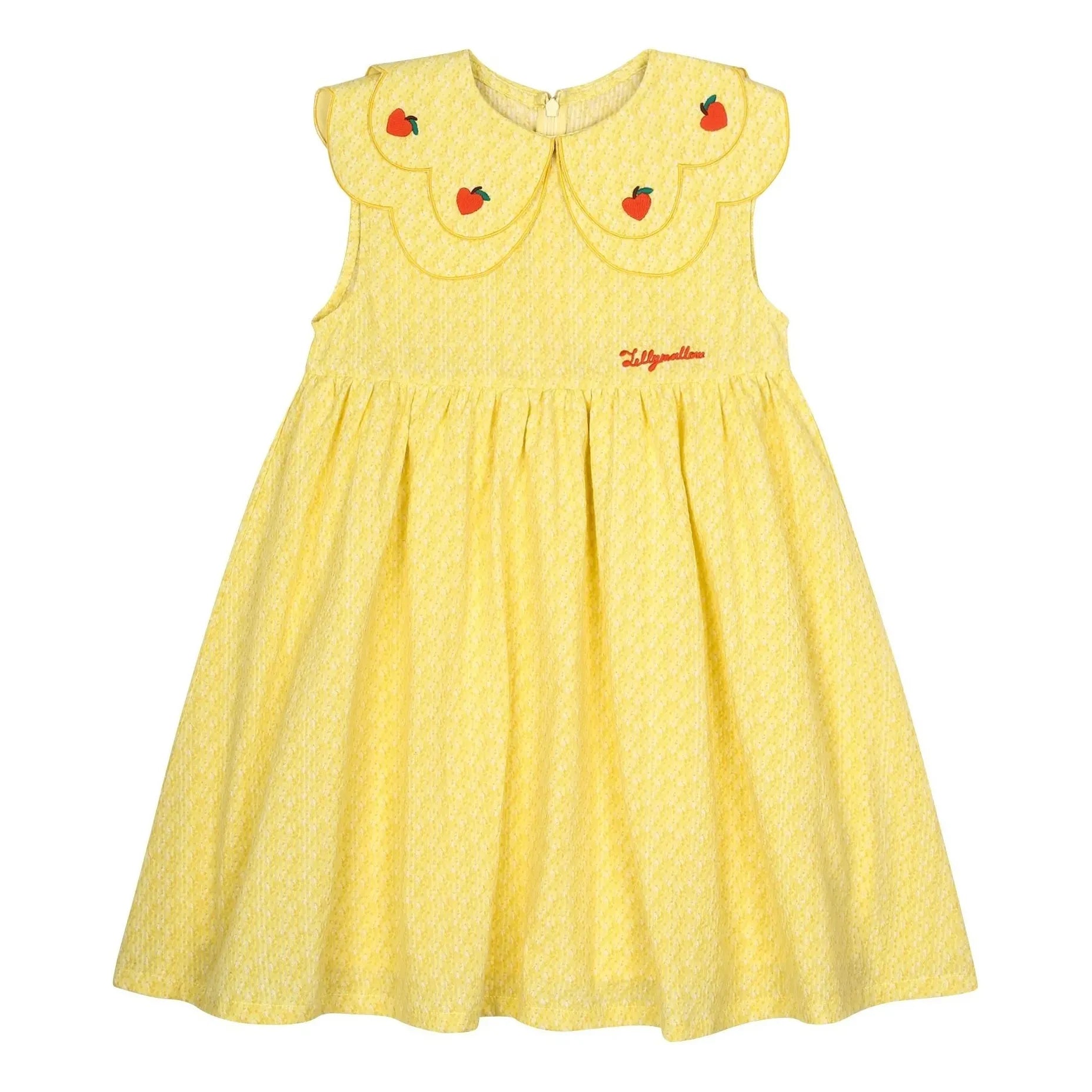 Jelly Mallow - Vestido con cuello con volantes | Amarillo