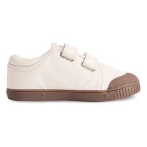 Spring Court - G2 Nappa Düşük Bilek Cırt Cırtlı Sneaker | Kırık beyaz