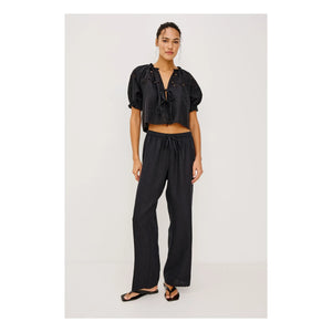 Rails - Pantalones bordados Mirina | Negro