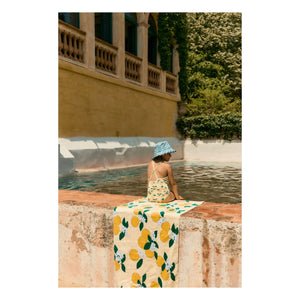Tinycottons - Toalla de Playa Naranja Algodón Orgánico | Amarillo