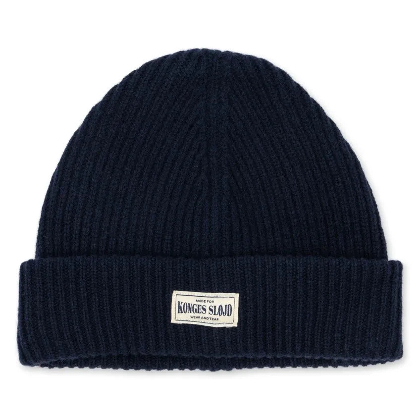Konges Sløjd - Gorro de lana Basil | Azul oscuro