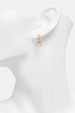 Pendientes de metal Coach para mujer