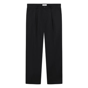 Les Deux - Pantalón Reece de pinzas con pernera recta | Negro oscuro