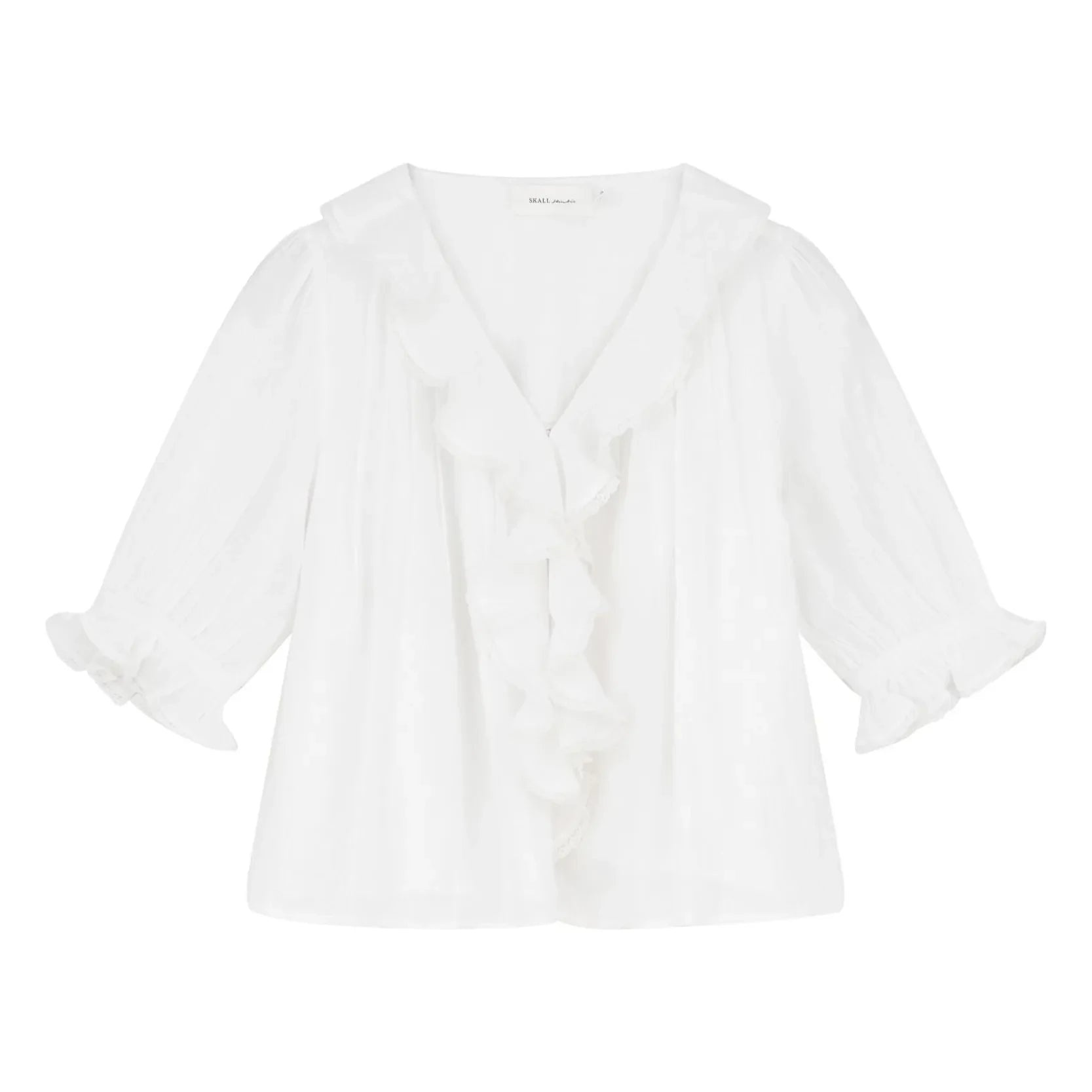 Skall Studio - Blusa de algodón Clea | Blanco