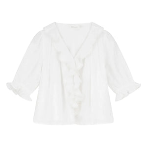 Skall Studio - Blusa de algodón Clea | Blanco
