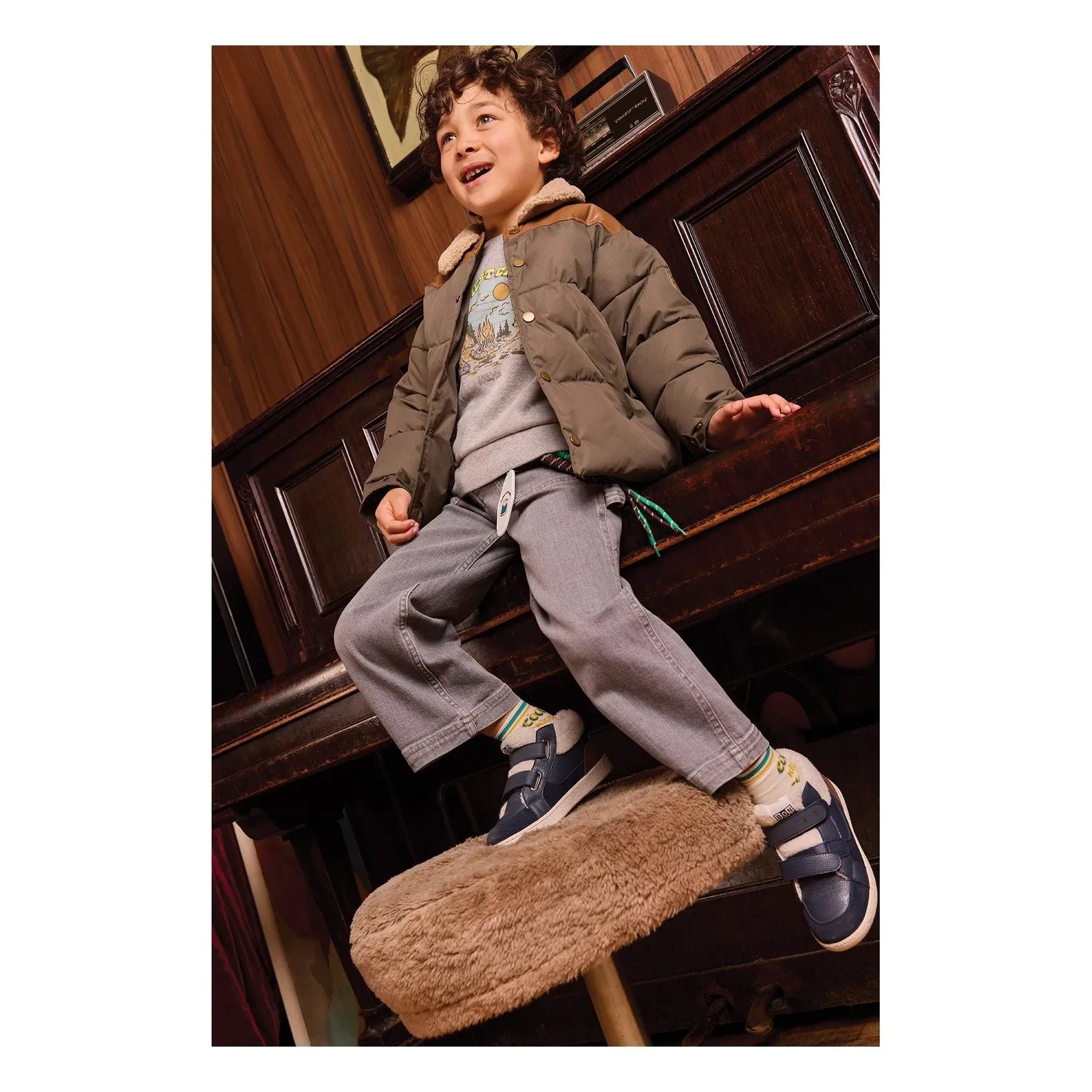 Bonton - Happiest Sweat | Gris jaspeado