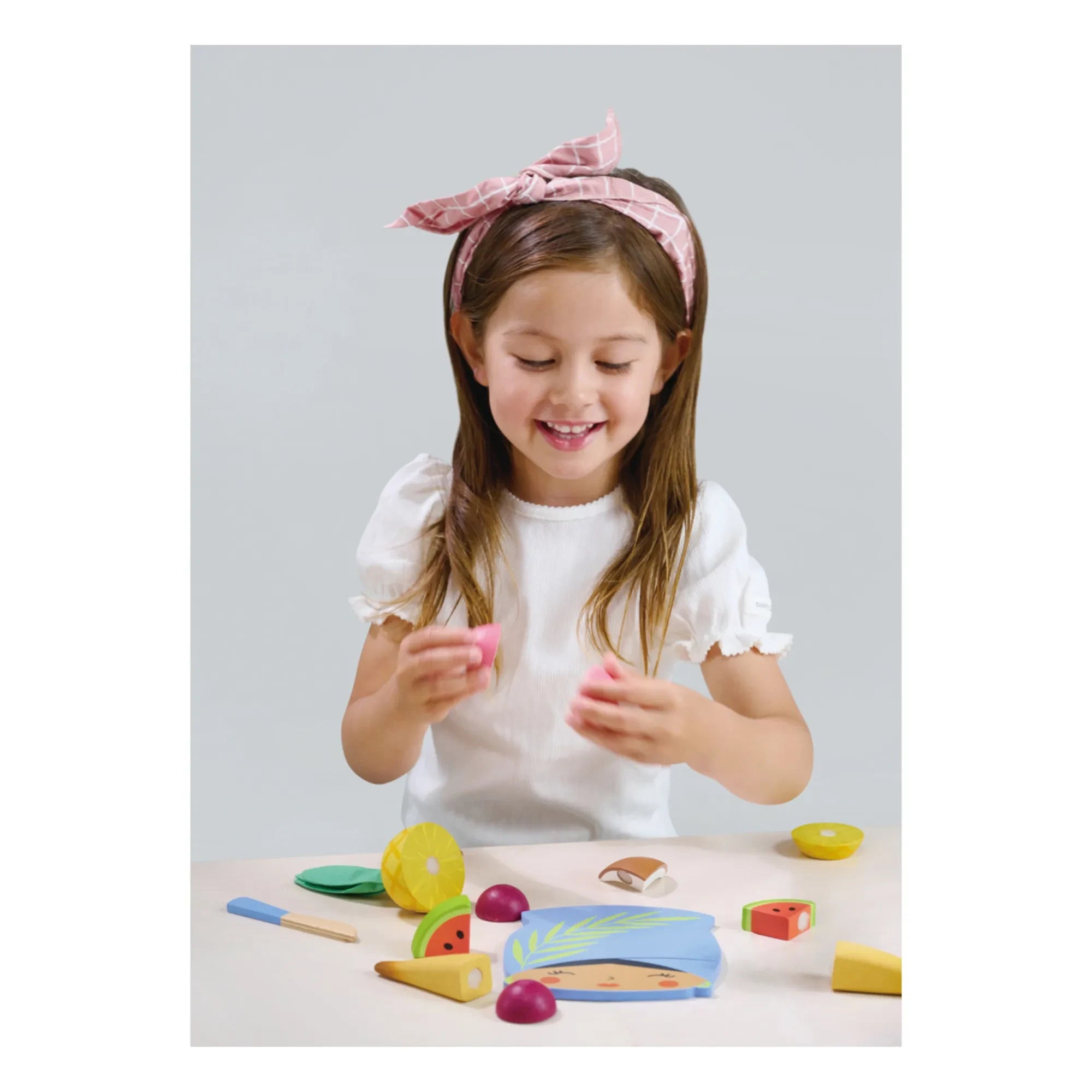 Tender Leaf Toys - Tabla para cortar fruta tropical