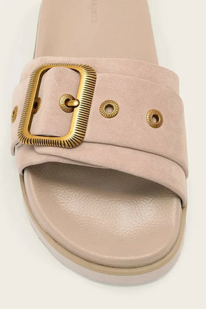 Pantufla de terciopelo AllSaints Ellie Western Sandal