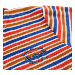 Bobo Choses - Sudadera con Capucha A Rayas de Terciopelo | Rojo