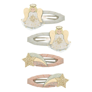 Mimi & Lula - Set de 4 pasadores Ángel | Oro