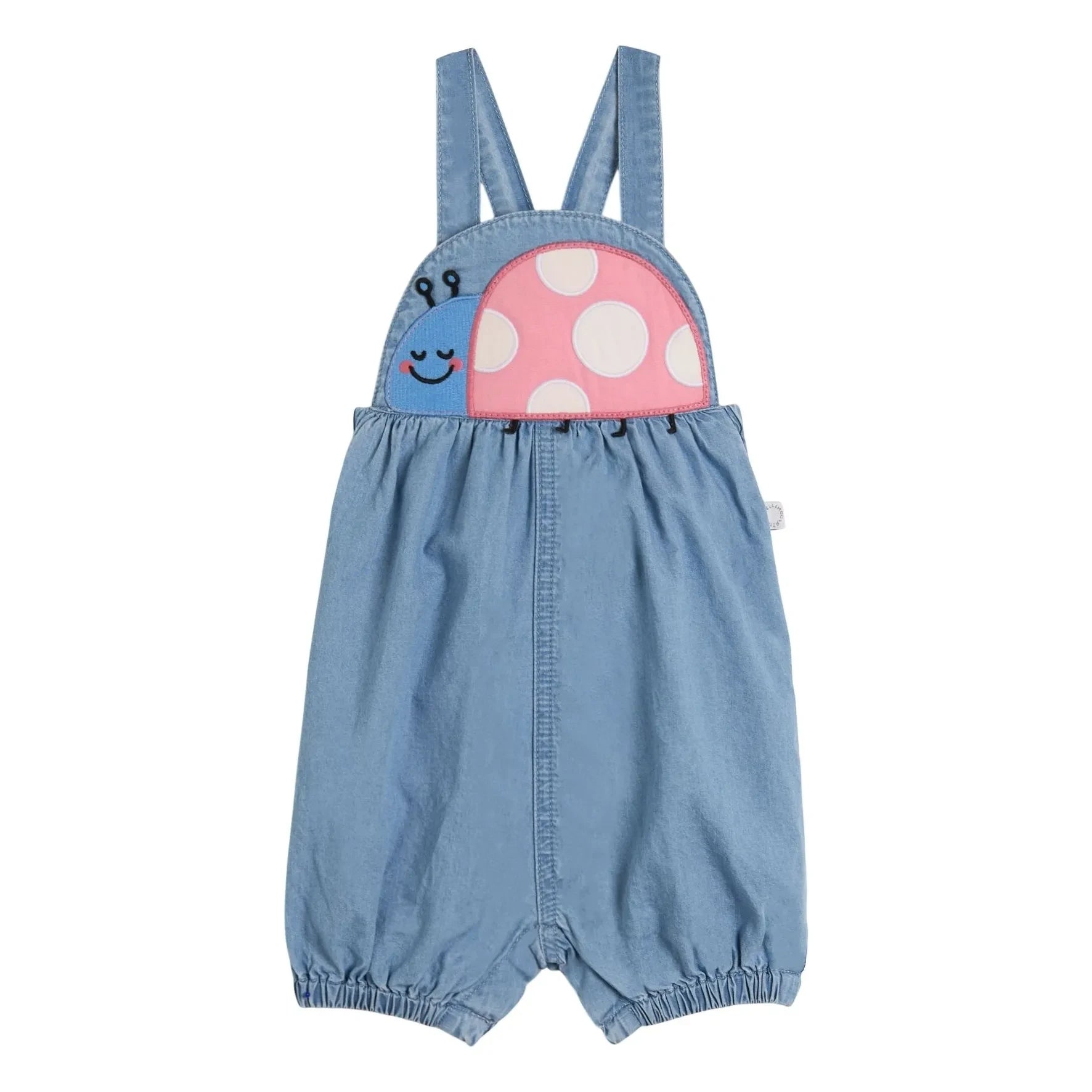 Stella McCartney Kids - Mono vaquero Coccinelle de algodón orgánico | Azul
