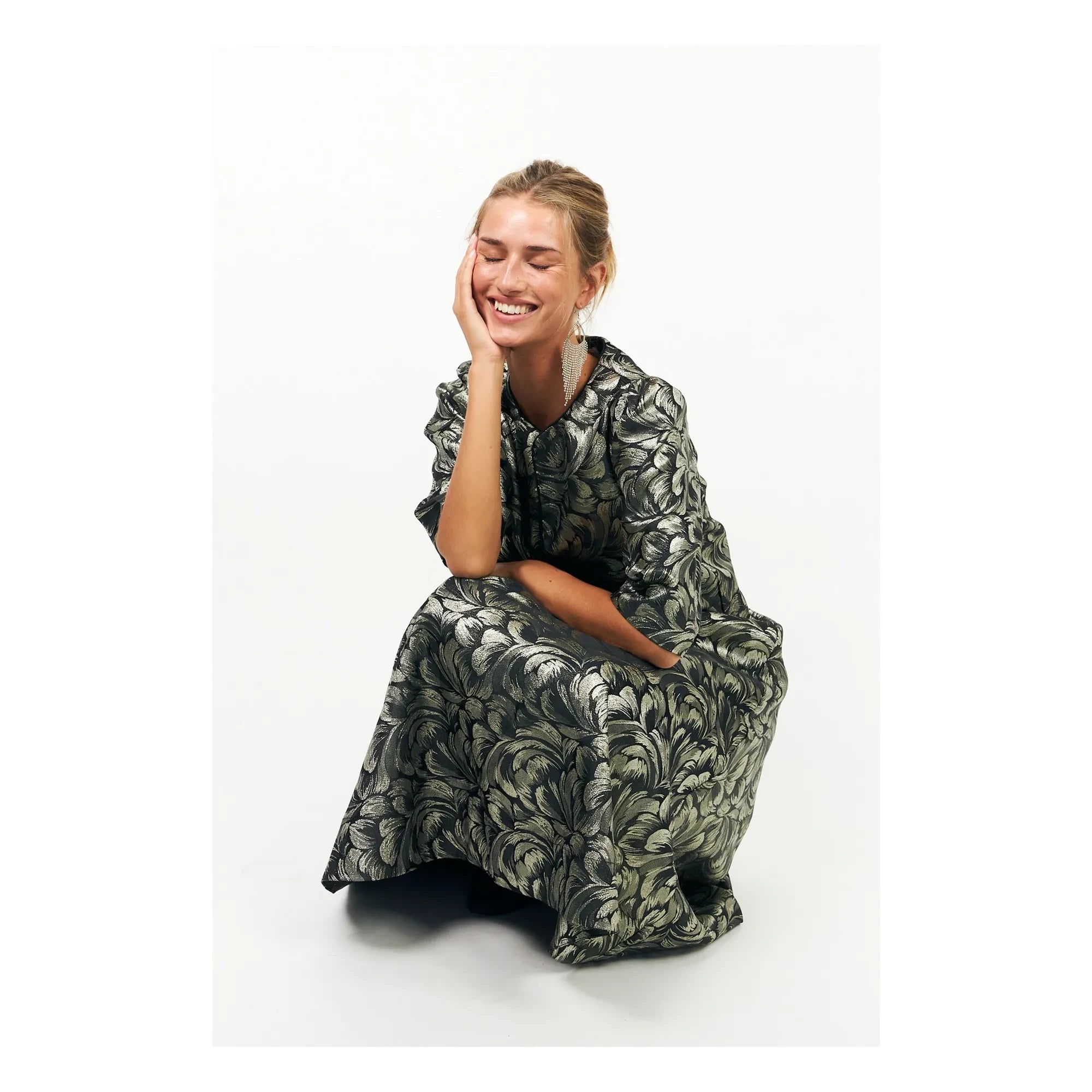 Lollys Laundry - Falda metalizada Catalina | Plateado