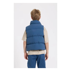 Hundred Pieces - Chaleco Puffer sin Mangas con Fibra Reciclada Temper | Azul