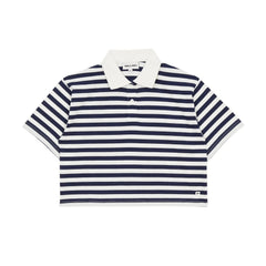 Smallable Kid - Polo Varsity de rayas | Azul negro