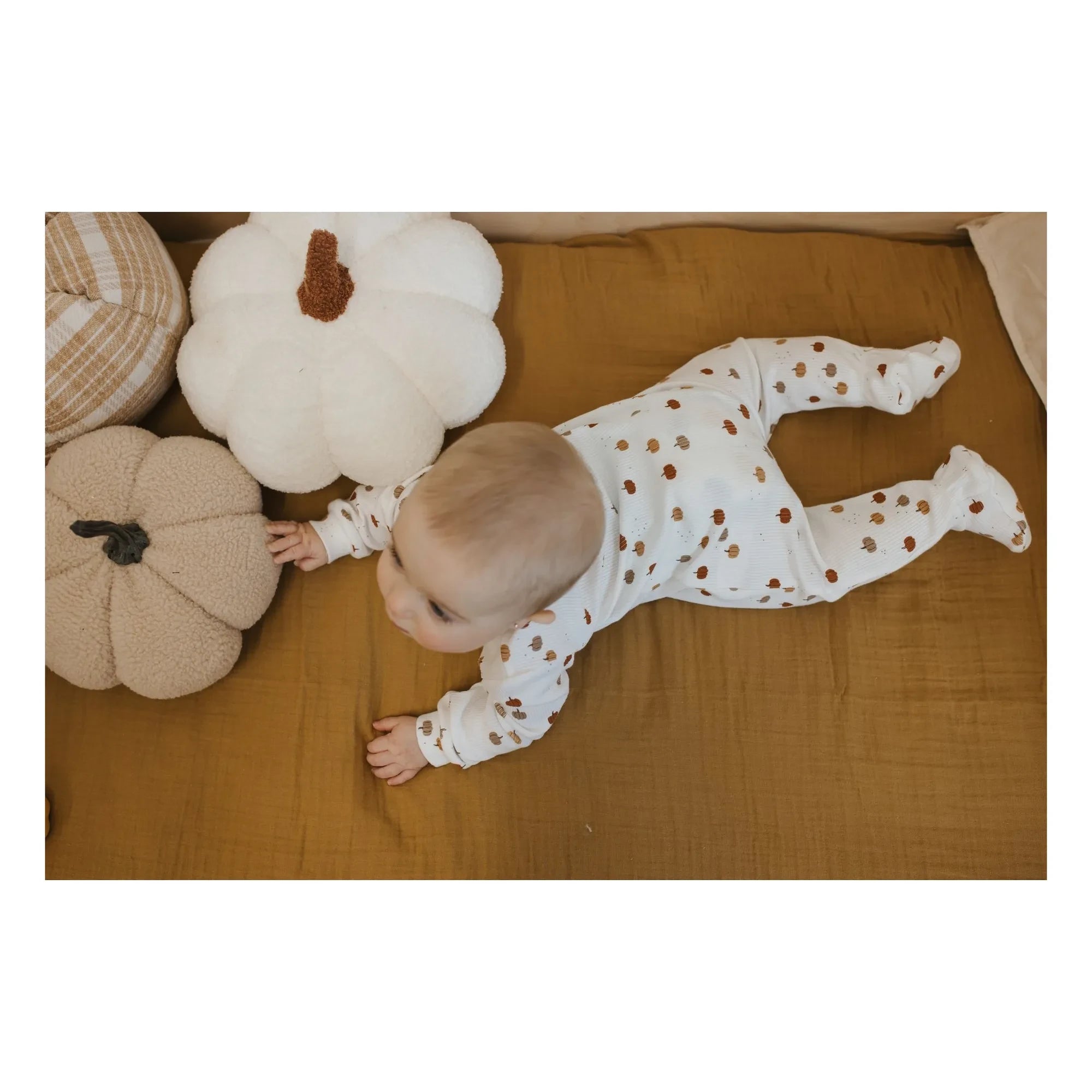 Petit Lem - Pijama convertible de algodón orgánico con cordón de calabaza | Gris