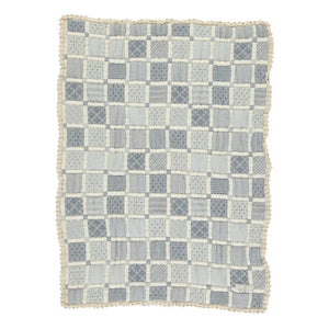 Bebe Organic - Manta Patchwork de Algodón Orgánico Mai | Azul