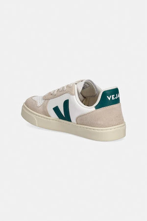 Zapatillas de piel para niños Veja Small V-10 Laces