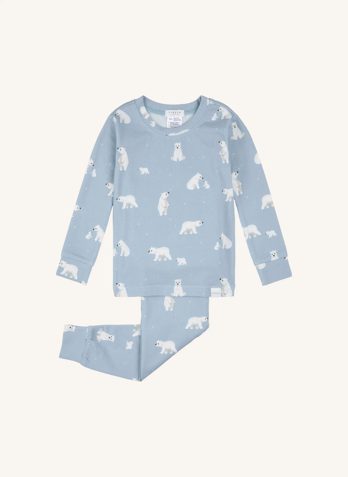 Petit Lem - Pijama de modal y algodón orgánico con estampado de osito | Mavi