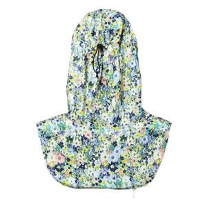 Fudoon - Sudadera con capucha impermeable de flores | Azul