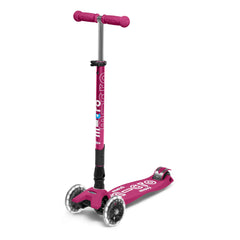 Micro - Maxi Patinete Plegable con LED | Frambuesa