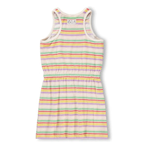 Molo - Vestido de Algodón Orgánico a Rayas Cherish | Crudo