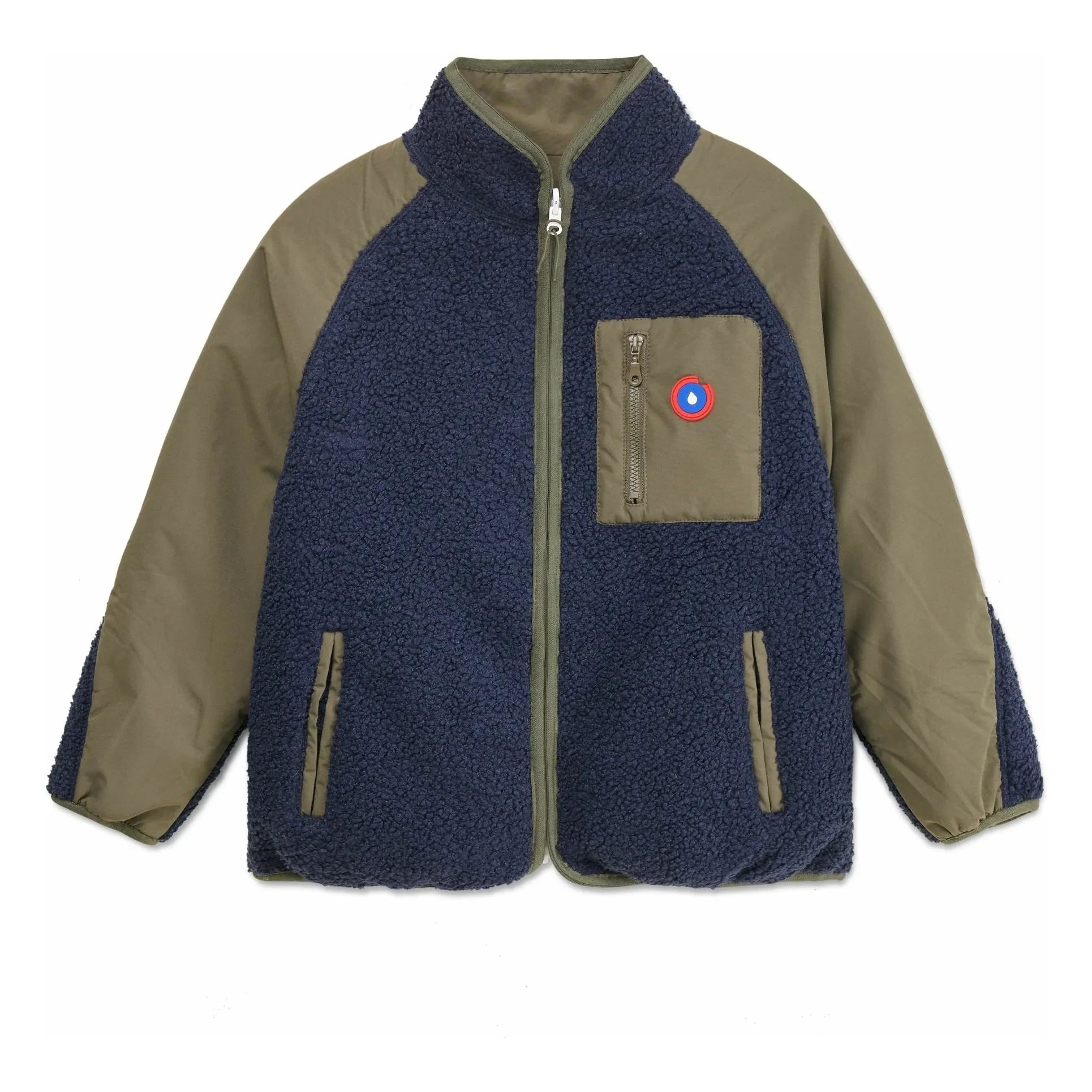 Flotte - Chaqueta polar reversible Monceau Fibras recicladas | Caqui