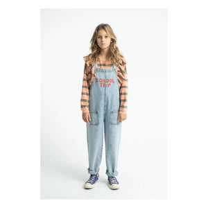 Piupiuchick - Okul Gezisi Denim Salopet | Açık Mavi