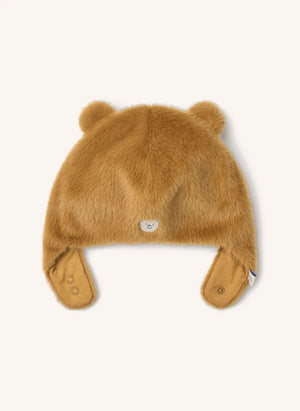 Liewood - Chapka de Piel Lillie Bear Fibra Reciclada | Caramelo