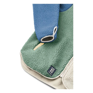 Liewood - Chaqueta Nelson de sherpa de fibra reciclada con bloques de color | Verde