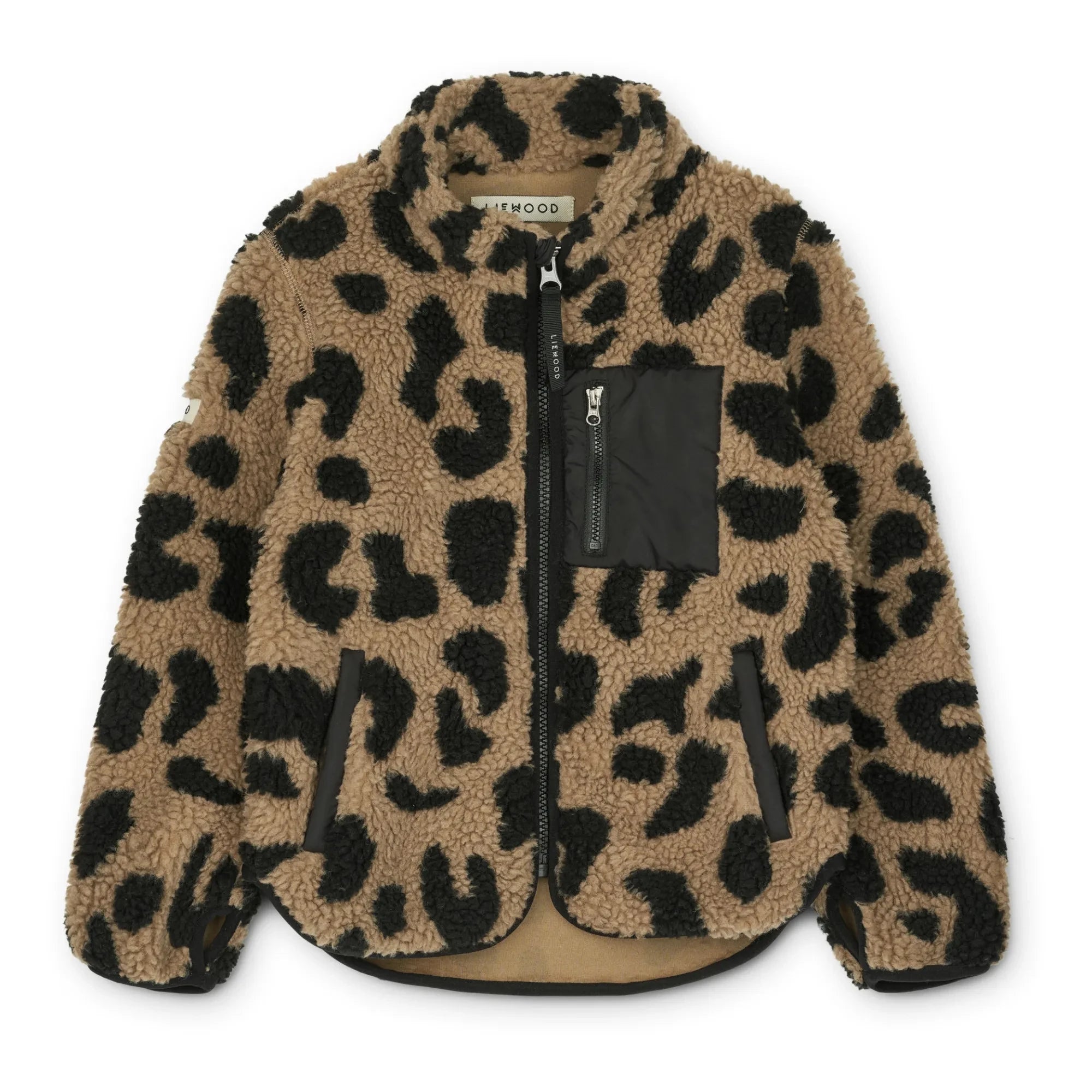 Liewood - Chaqueta de leopardo de piel sintética Nolan de materiales reciclados | Marrón