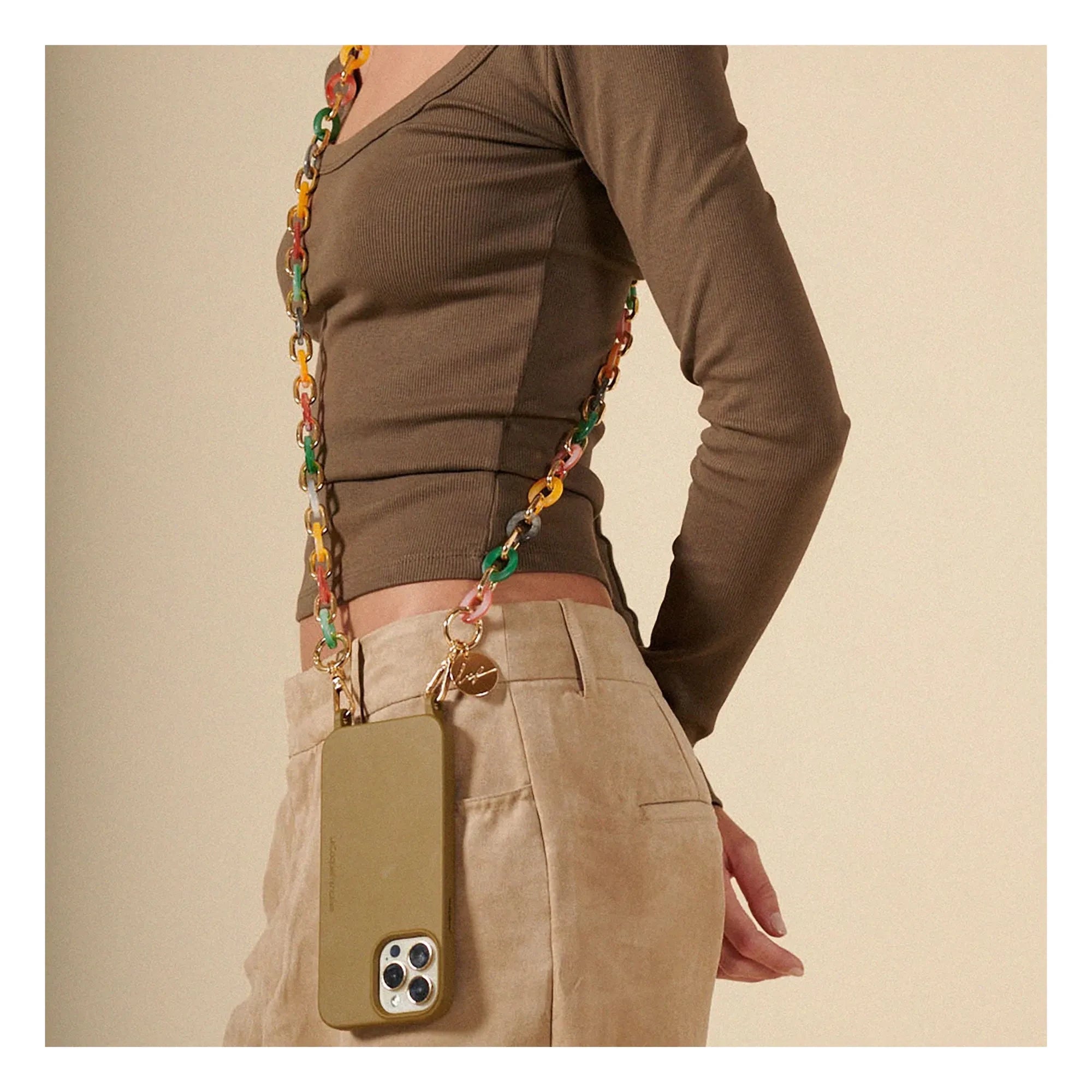 LaCoqueFrançaise - Cadena larga Cassy 120 cm | Multicolor