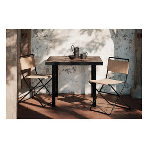 Ferm Living - Mesa auxiliar Flod Kare | Marrón