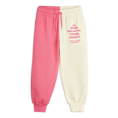 Mini Rodini - Jogger con bloques de color de algodón orgánico | Rosa
