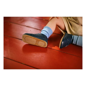 Melton - Pantuflas de cuero | Azul marino