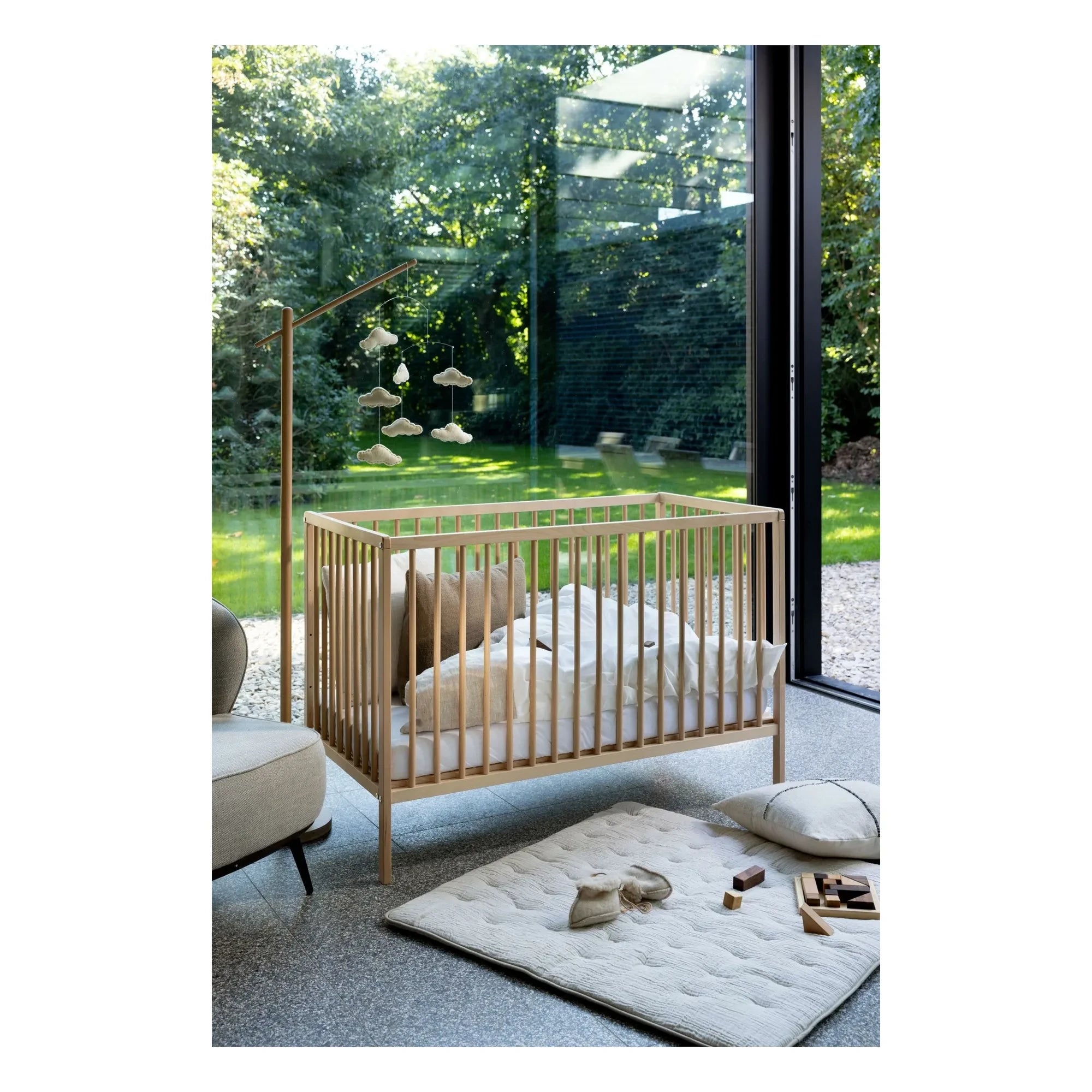 Quax - Cuna Lina 60x120 cm | Madera clara