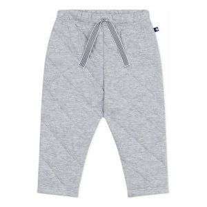 Petit Bateau - Jogger de hilo a rayas | Gris jaspeado