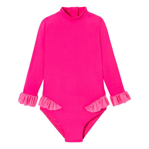 Lison Paris - Bora Bora Surfer Traje de baño de 1 pieza anti-UV | Rosa caramelo