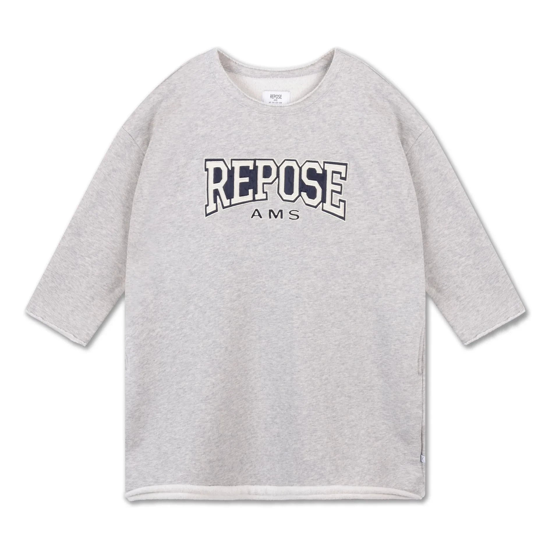 Repose AMS - Cómodo vestido de algodón orgánico | Gris