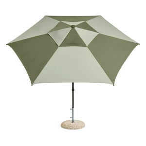Hola - Sombrilla hexagonal Terrazza | Verde