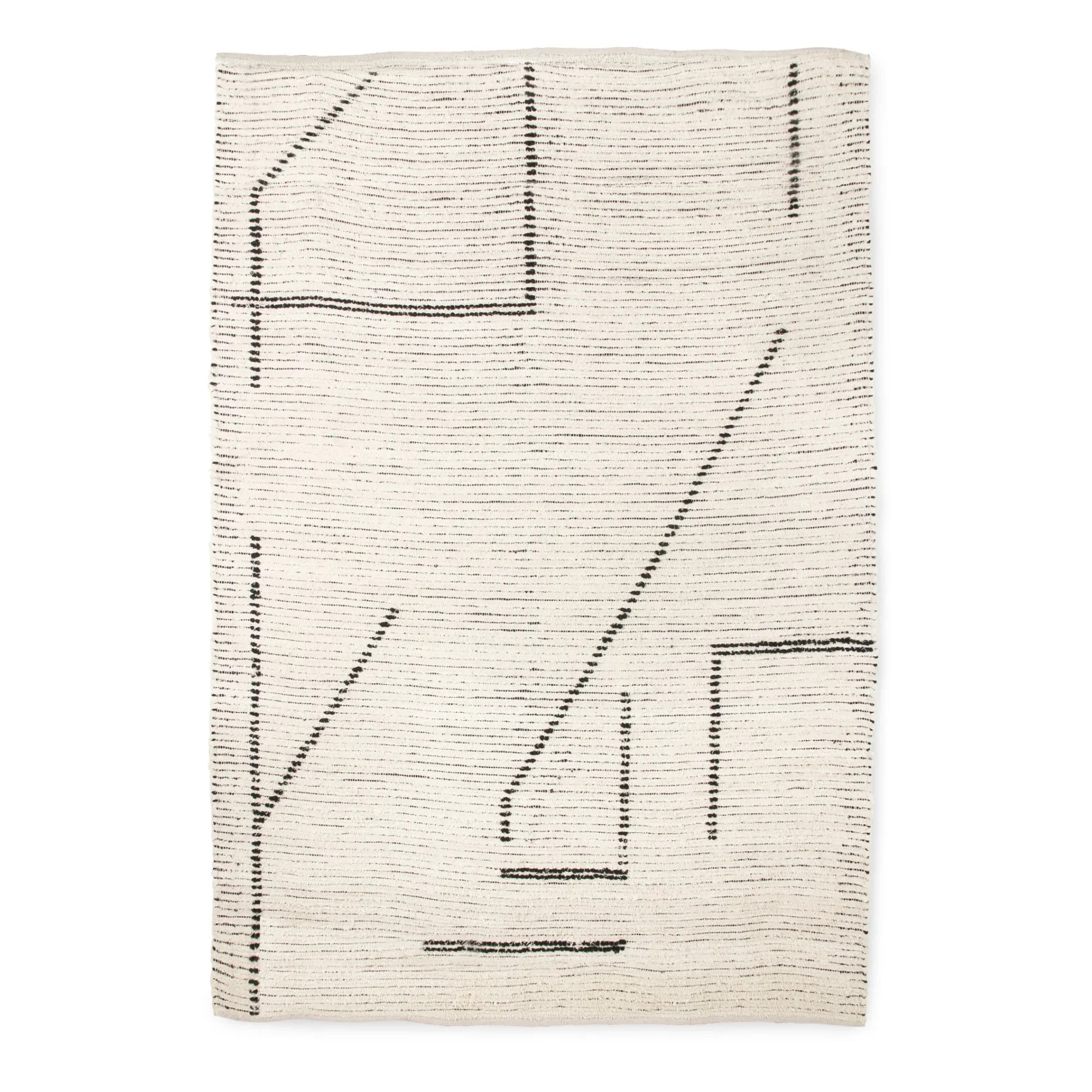 HKliving - Alfombra de algodón reciclado | Crema