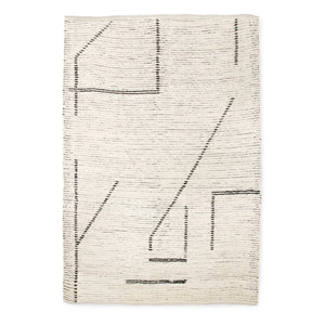 HKliving - Alfombra de algodón reciclado | Crema