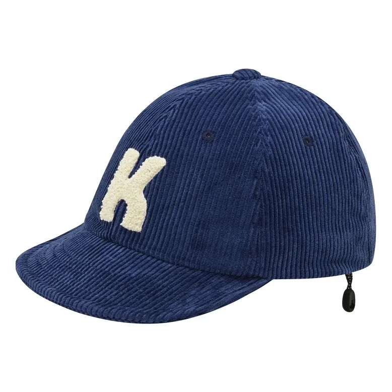 Kappy - Gorra de terciopelo con logo | Azul
