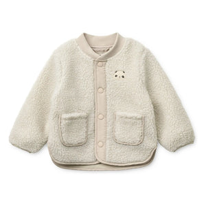 Liewood - Chaqueta Sherpa de Fibra Reciclada Lora Panda | Crudo
