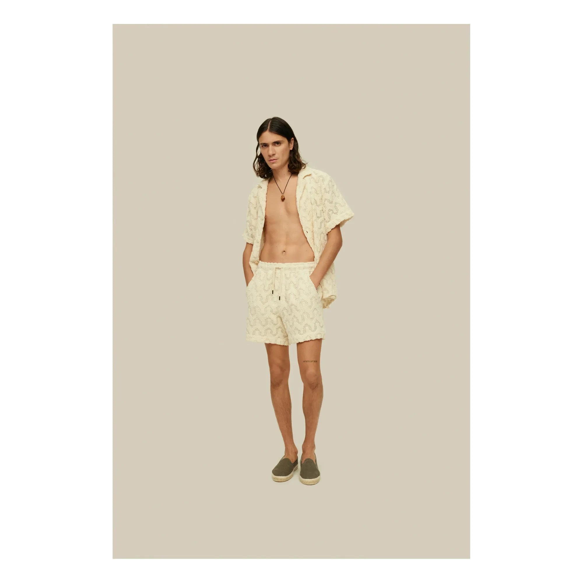 OAS - Shorts de malla Atlas | Crudo