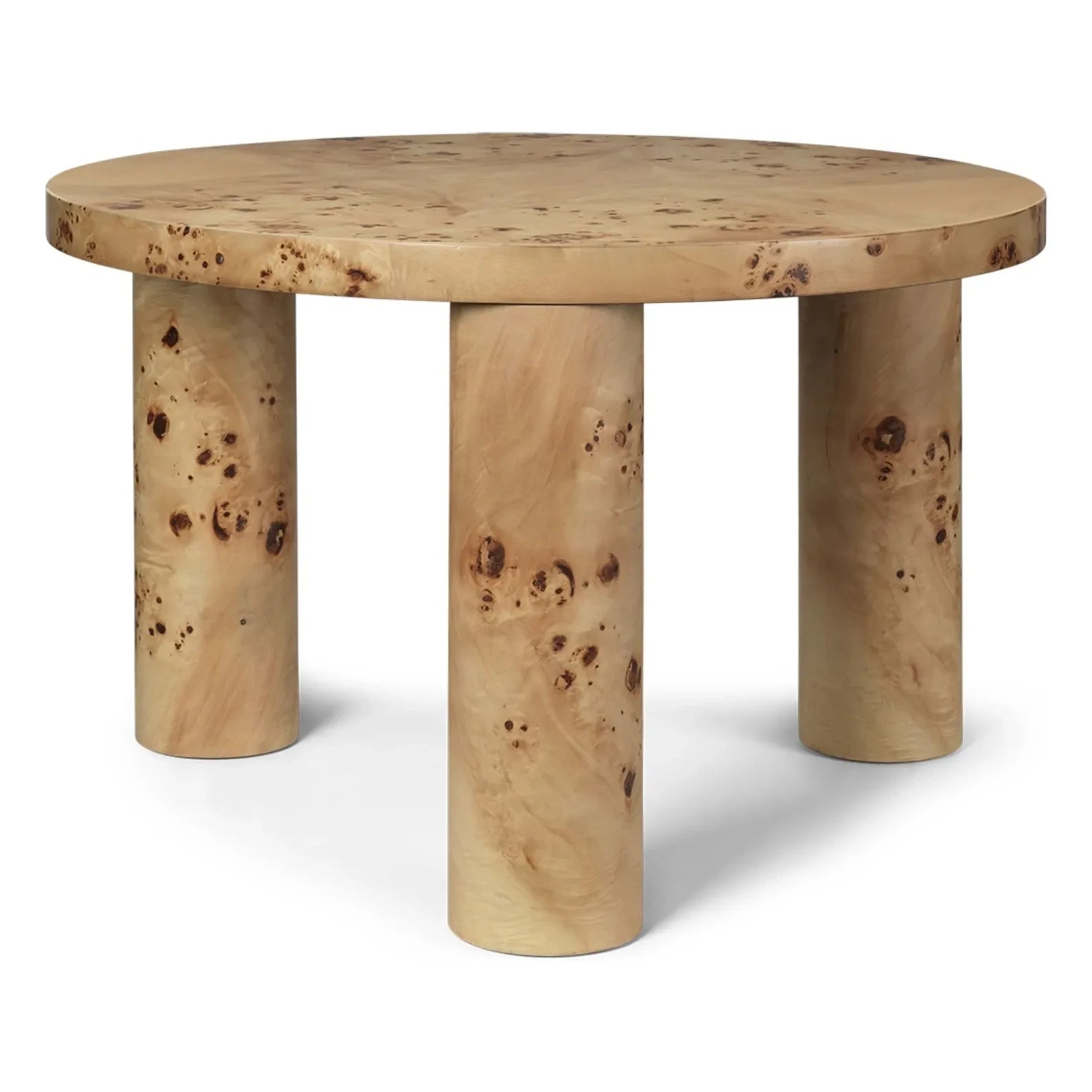 Ferm Living - Mesa de centro Post de chapa de álamo