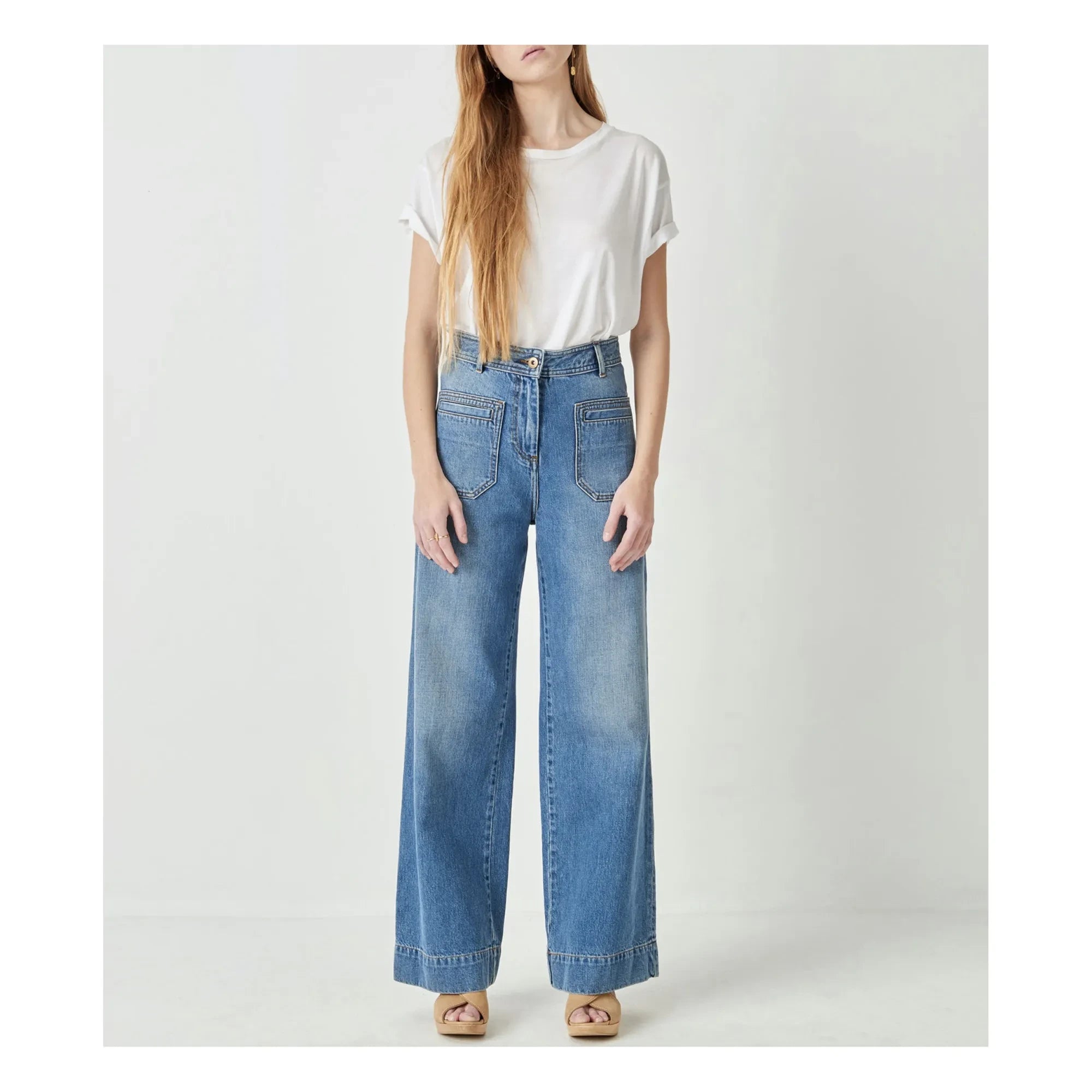 Sessùn - Jeans Johnny O de algodón orgánico | Azul