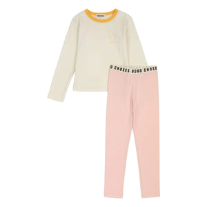 Bobo Choses - Pijama de modal verde y algodón orgánico | Rosa