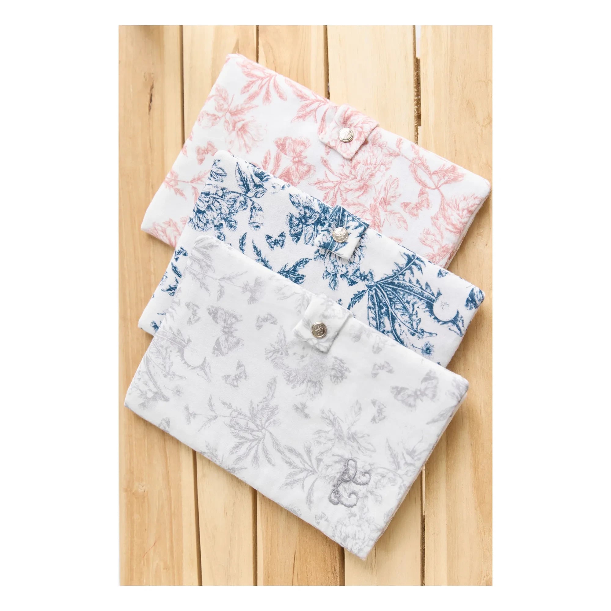 Tartine et Chocolat - Funda azul marino de toile de Jouy para el libro de salud
