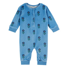 Emile et Ida - Mono de forro polar con estampado floral | Azul