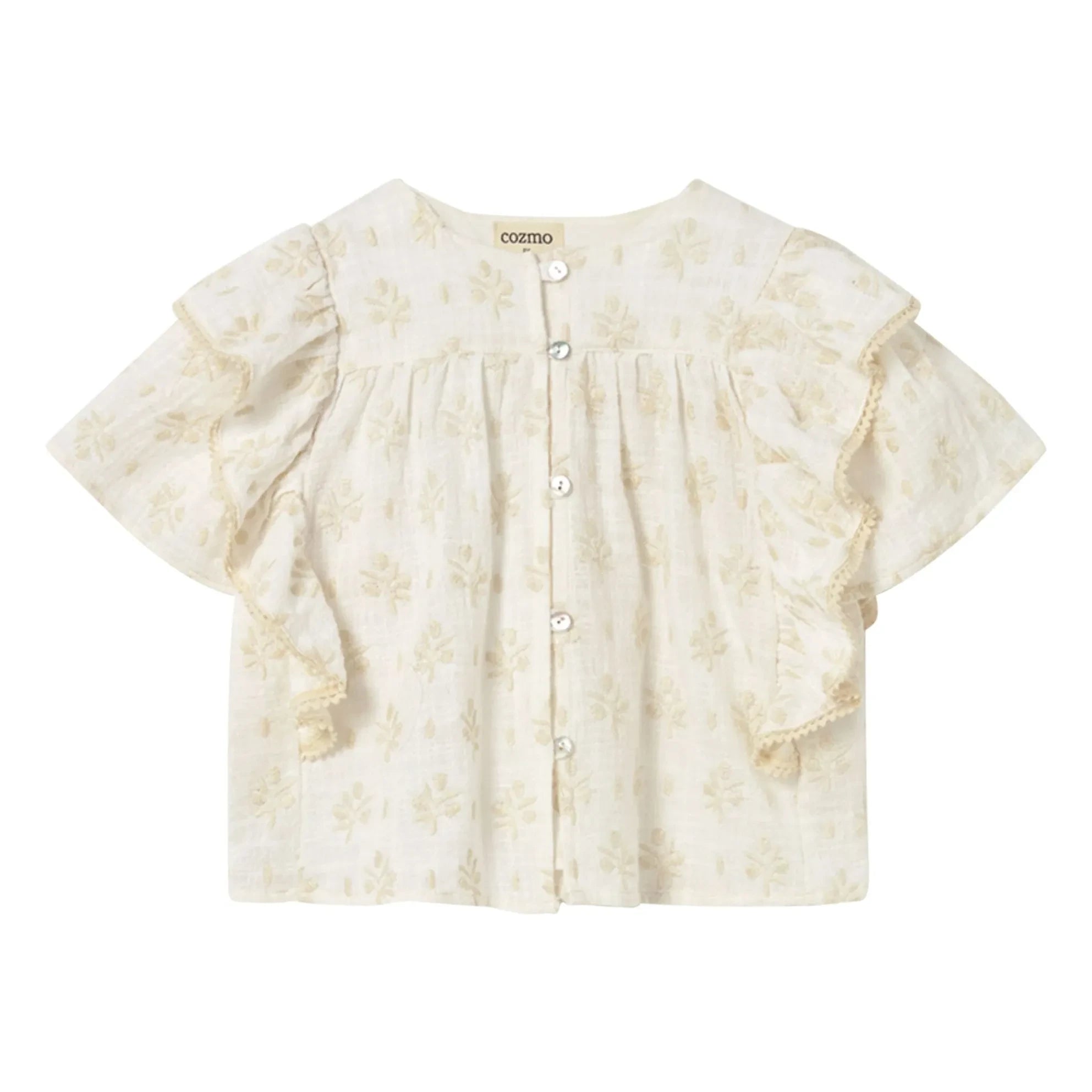 Cozmo - Blusa de algodón orgánico Tansy | Blanco roto